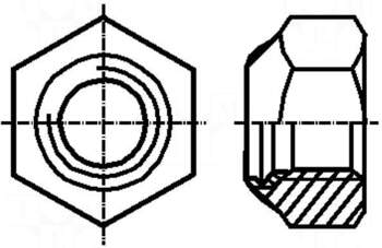 BOSSARD Nut | hexagonal | M10