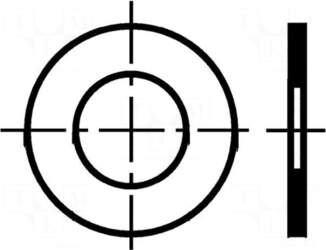 BOSSARD Washer | round | M6