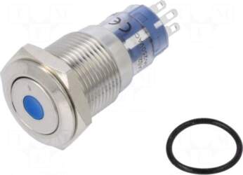BULGIN Switch: vandal resistant | DPDT