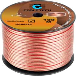 CABLETECH Kabel głośnikowy 4mm