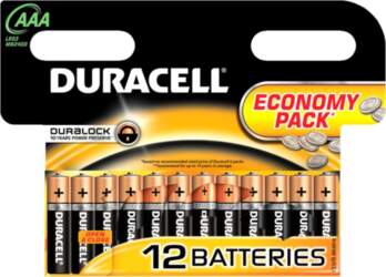 Duracell AAA or R3 alkaline battery