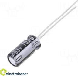 Electro Base Capacitor: electrolytic; THT; 10uF