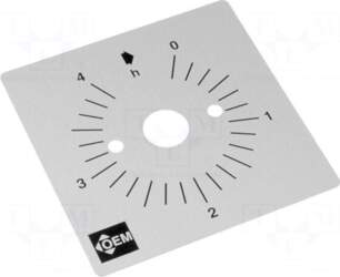FAUCIGNY INSTRUMENTS Scale for mechanical timer