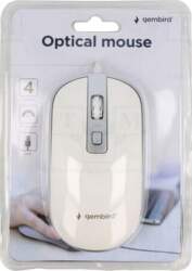 GEMBIRD Mouse | white,silver |