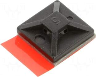 HELLERMANNTYTON Holder | black | glued