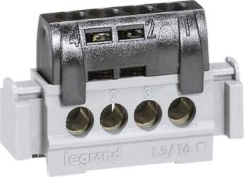IP2X Terminal block - Phase (black)