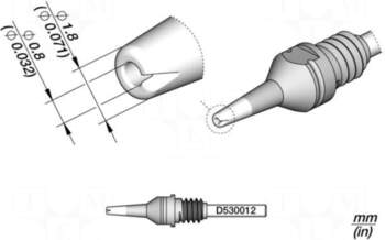 JBC TOOLS Tip: for desoldering irons