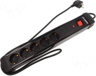 LANBERG Plug socket strip: protective |