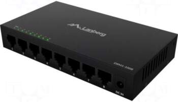 LANBERG Switch Ethernet | DC socket