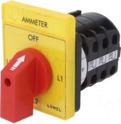 LUMEL Switch: ammeter cam switch |