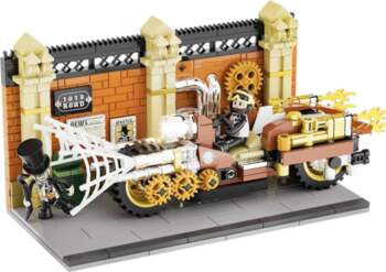 Lumibricks Steampunk Motorcycle Chase Construction Toy