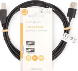 Nedis Printera kabelis 480 Mbps 2m