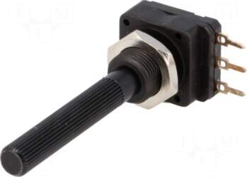 PIHER Potentiometer: shaft | single turn