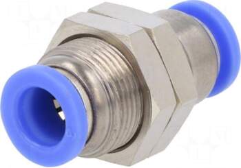 PNEUMAT Push-in fitting | bulkhead,straight