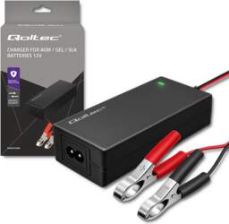 Qoltec Automatic charger for AGM GEL
