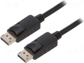 QOLTEC Cable | DisplayPort plug,both