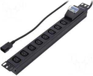 QOLTEC Plug socket strip: protective |