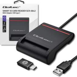 Qoltec Smart ID chip card reader