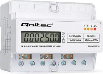 Qoltec Three-phase electronic meter | energy