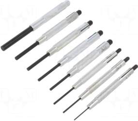 RENNSTEIG Tools set: punches | 8pcs