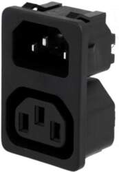 SCHURTER Connector: AC supply | socket
