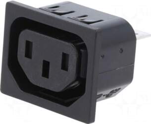 SCHURTER Connector: AC supply | socket