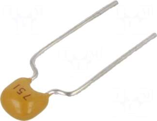 SR PASSIVES Capacitor: ceramic | 750pF