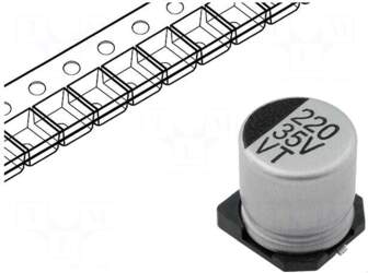 SR PASSIVES Capacitor: electrolytic | SMD