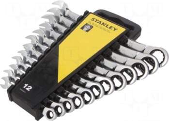 STANLEY Wrench: combination spanner-set | rattle