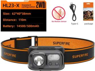 Superfire HL23-X headlamp flashlight