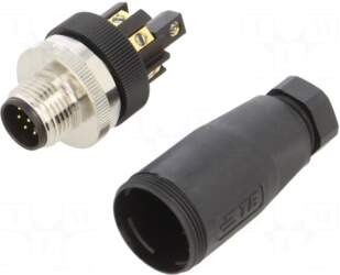 TE Connectivity Connector: M12 | plug