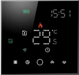 TUYA Programmable Thermostat WiFi, black