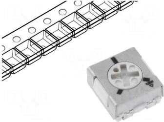 VISHAY Potentiometer: mounting | 5kΩ |