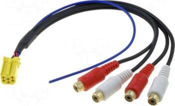 4CARMEDIA ISO mini plug,RCA socket