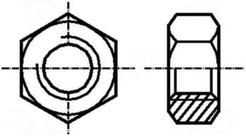 BOSSARD Nut | hexagonal | M10