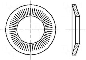 BOSSARD Washer | conical | M16