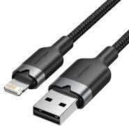 CABLE USB2.0 TO LIGHTNING/1M BLACK
