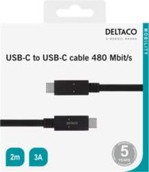 DELTACO USB 2.0 USB-C to