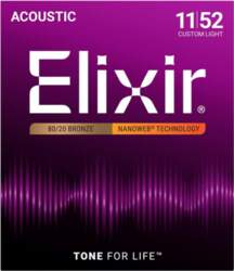 Elixir Strings 11027 Custom Light NW