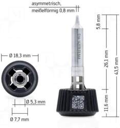 ERSA Tip | chisel | 8mm