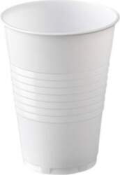 EU Glāzes, PP, 200ml, baltas, 100