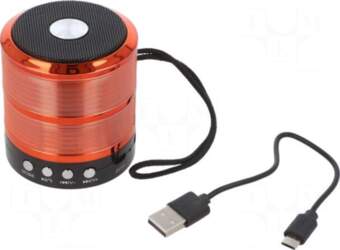 GEMBIRD Speaker | red | microSD