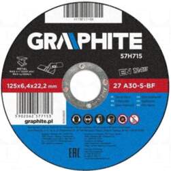GRAPHITE Grinding wheel | Ø: 125mm