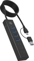 ICY BOX IB-HUB1737-C3, USB hub (black)