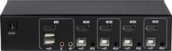 Inter-Tech KVM Switch AS-41HA HDMI, KVM