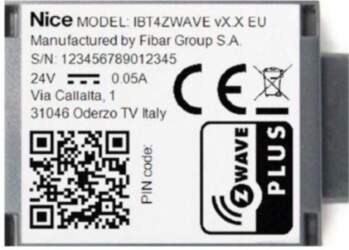 Interfejs NICE IBT4ZWAVE
