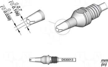 JBC TOOLS Tip: for desoldering irons