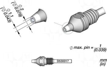 JBC TOOLS Tip: for desoldering irons