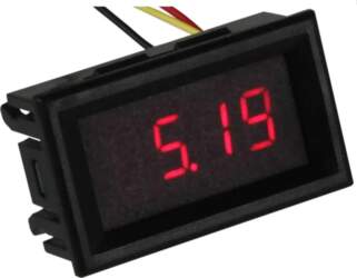 Joy-IT Voltmetra LED panelis, darba spriegums
