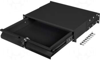 LANBERG Drawer | 2U | black
